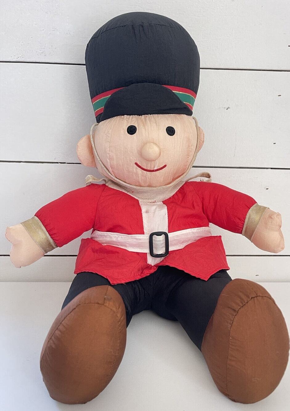 Nylon Christmas Toy Soldier Plush 21" Decoration Stuffed Summit Collection 1992